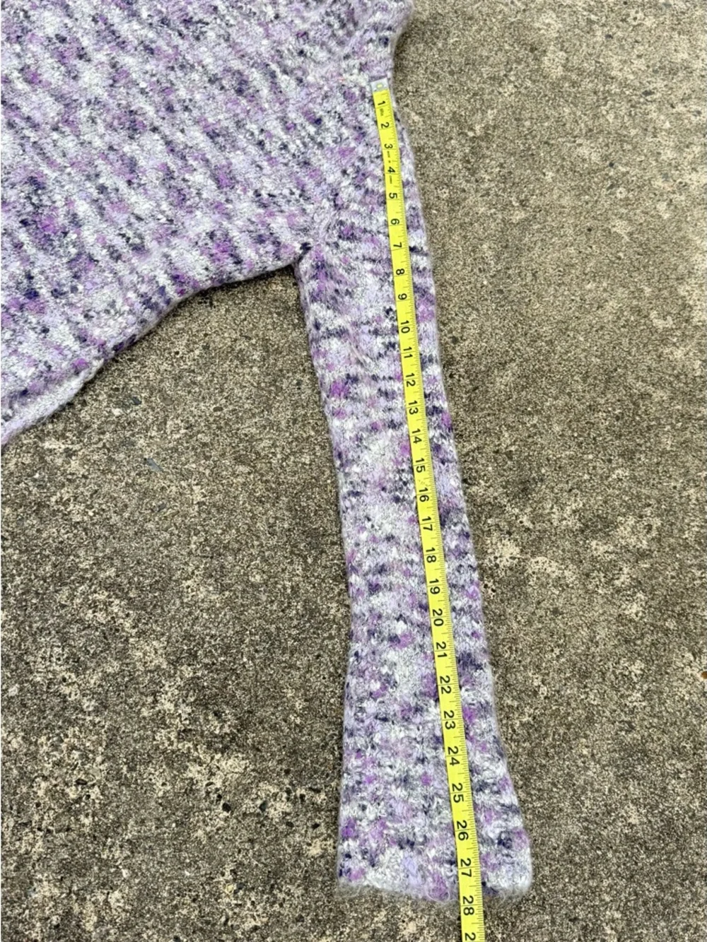Vintage Old Navy Lavender Marled Turtleneck Sweater size S